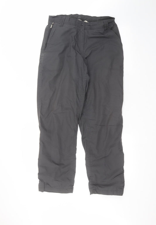 Preworn Womens Black   Sweatpants Trousers Size 12 L27 in