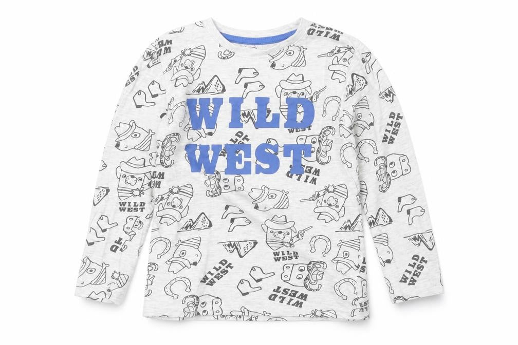 little kids Boys Grey   Basic T-Shirt Size 6 Years