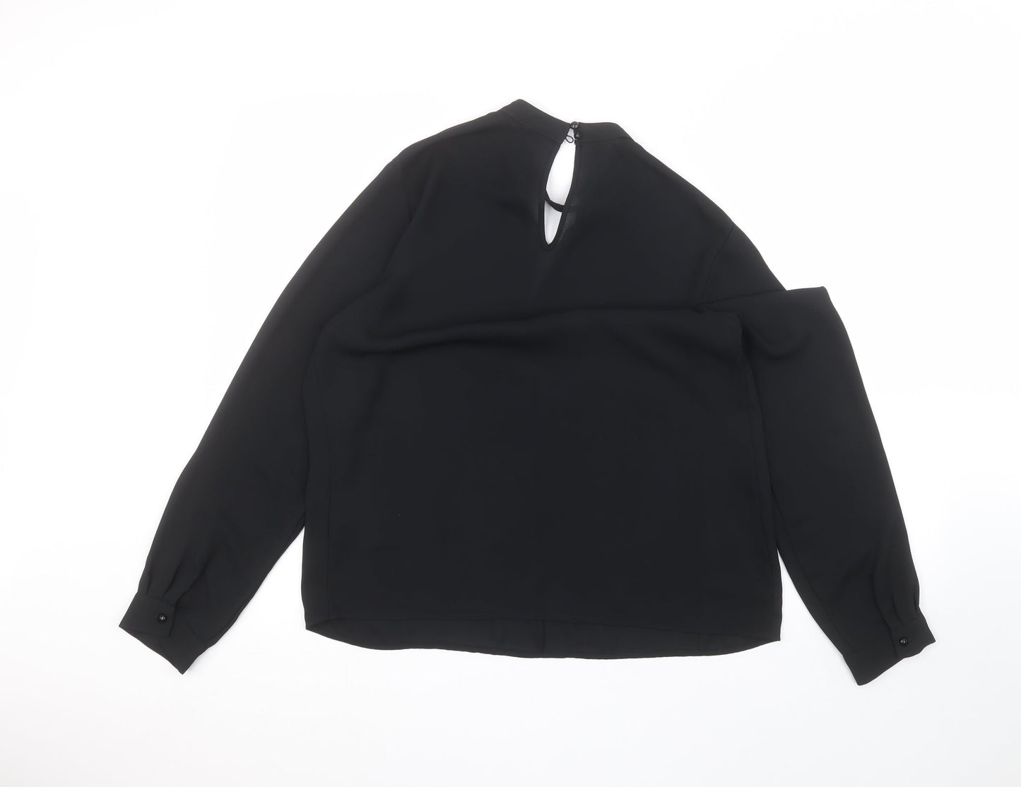 Papaya Womens Black   Basic Blouse Size 12
