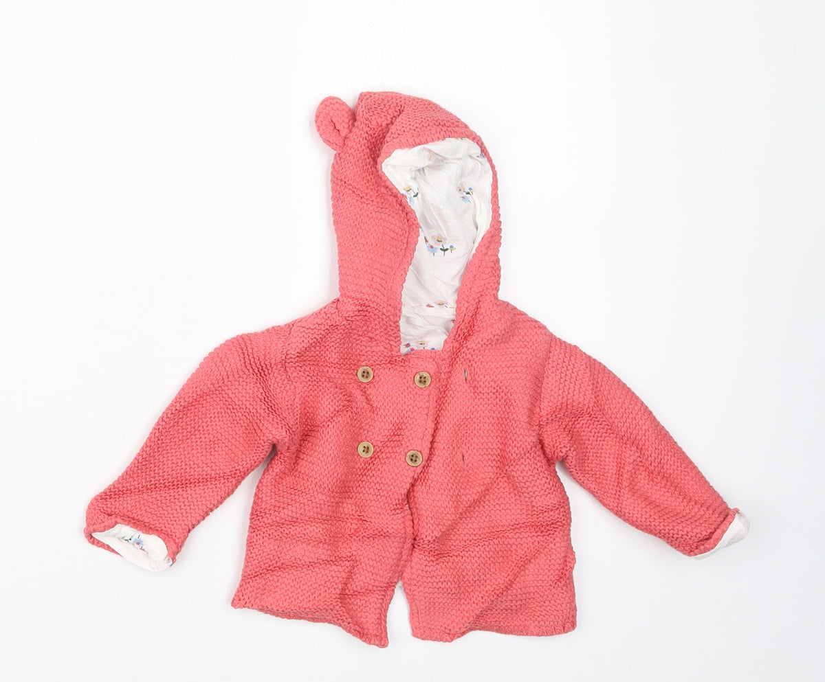 Marks & Spencer Girls Pink   Jacket  Size 3-6 Months