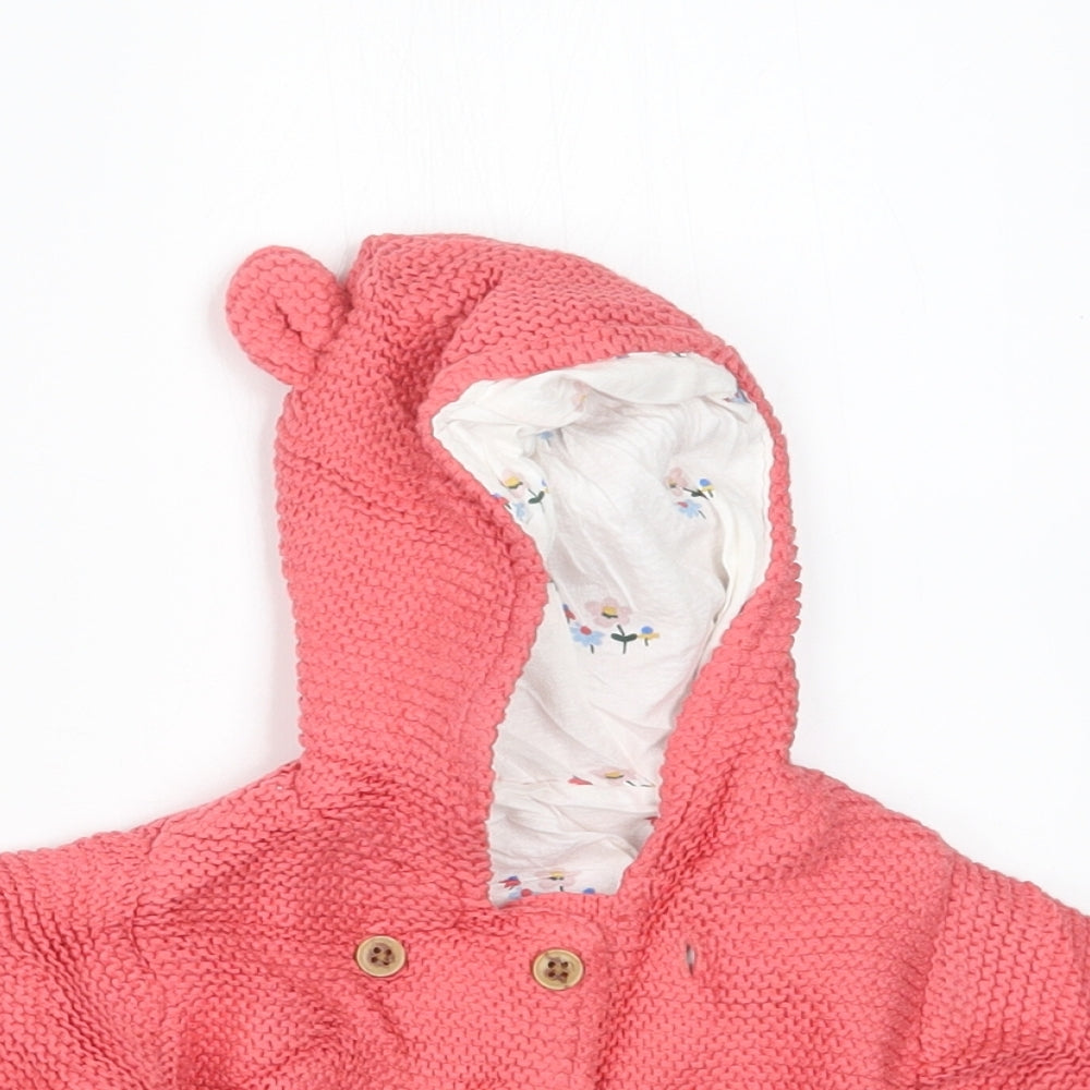 Marks & Spencer Girls Pink   Jacket  Size 3-6 Months