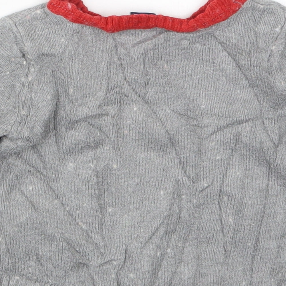 Gap Girls Grey  Knit Pullover Jumper Size 18-24 Months