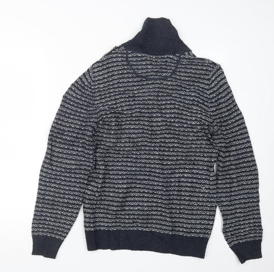 Burton Mens Blue  Knit Pullover Jumper Size S