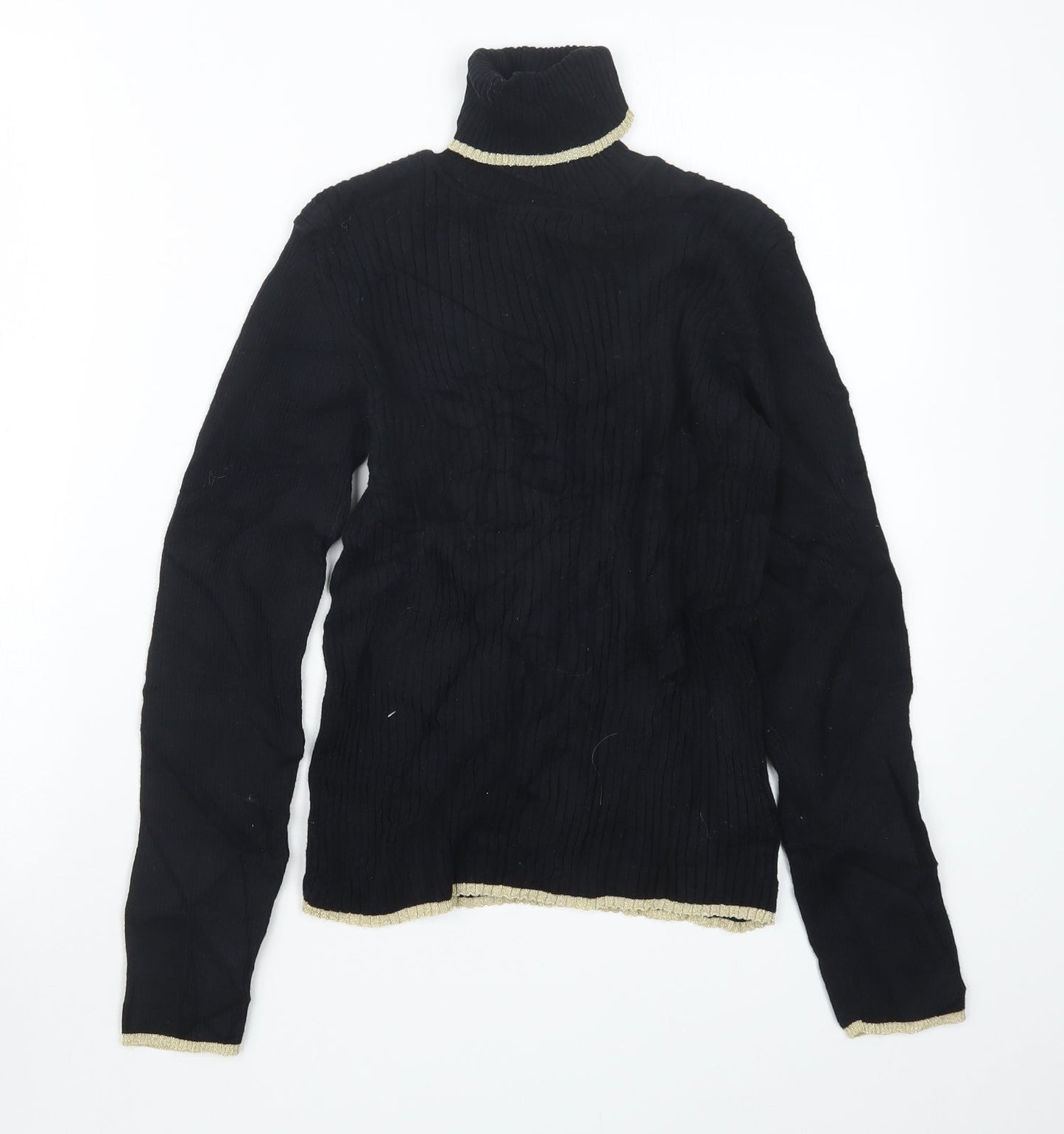 Nutmeg Girls Black   Pullover Jumper Size 12-13 Years