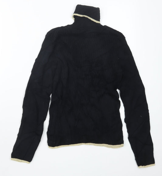 Nutmeg Girls Black   Pullover Jumper Size 12-13 Years