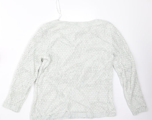 Debenhams Womens Grey  Knit Pullover Jumper Size 14