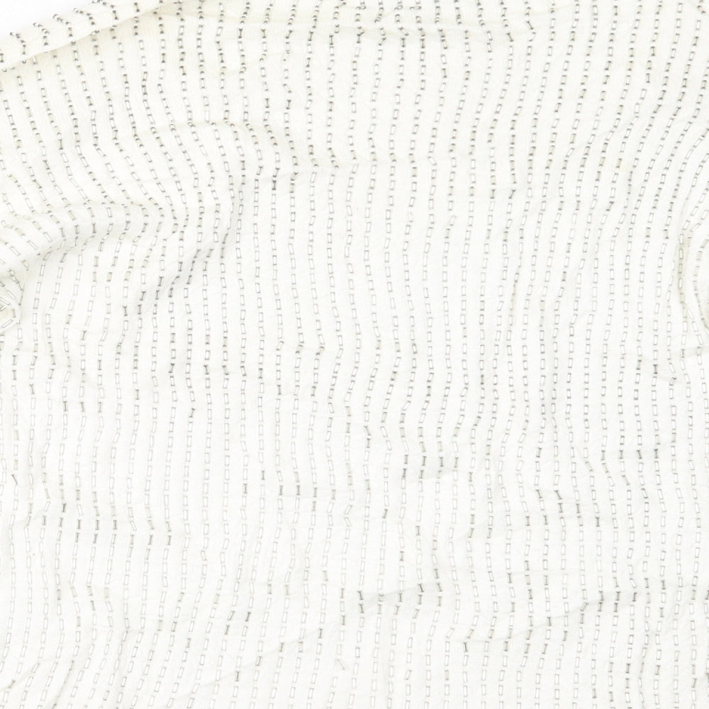 SAMARKAND Womens White  Knit Pullover Jumper Size M