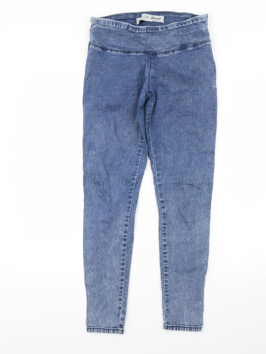 Denim & Co. Womens Blue  Denim Skinny Jeans Size 10 L28 in