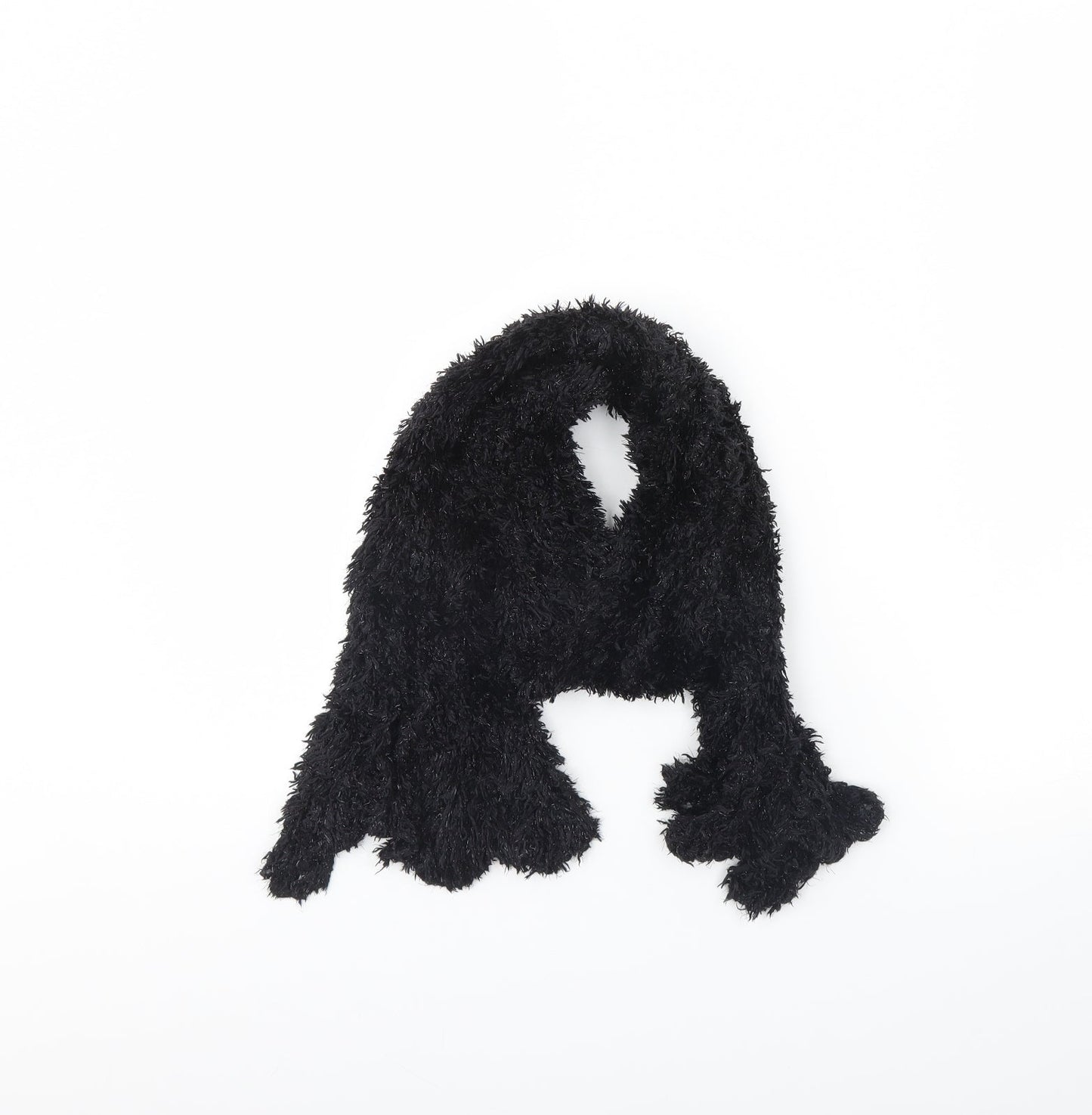 Preworn Womens Black    Scarf