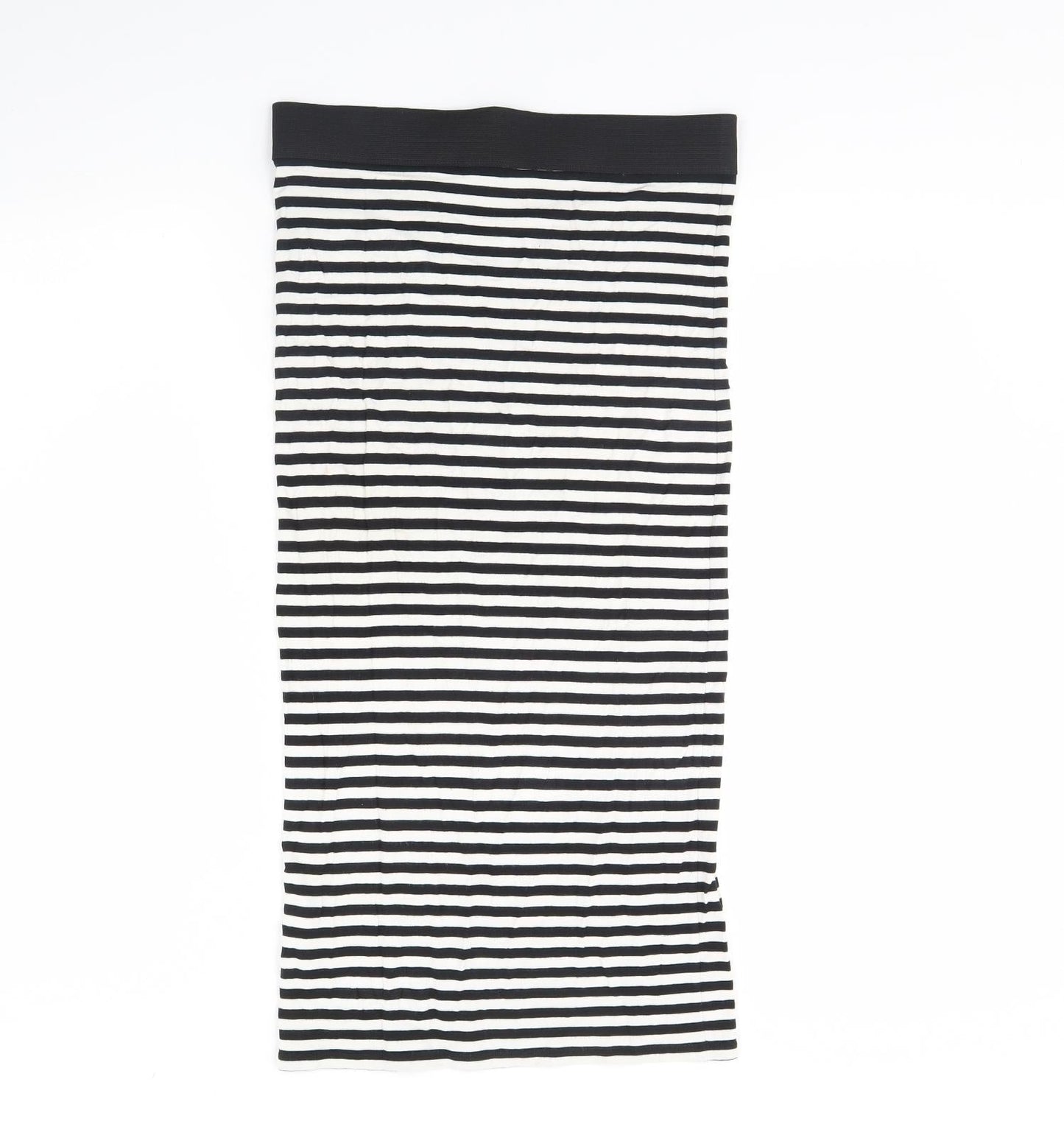 Miss Selfridge Womens White Striped  Flare Skirt Size 10