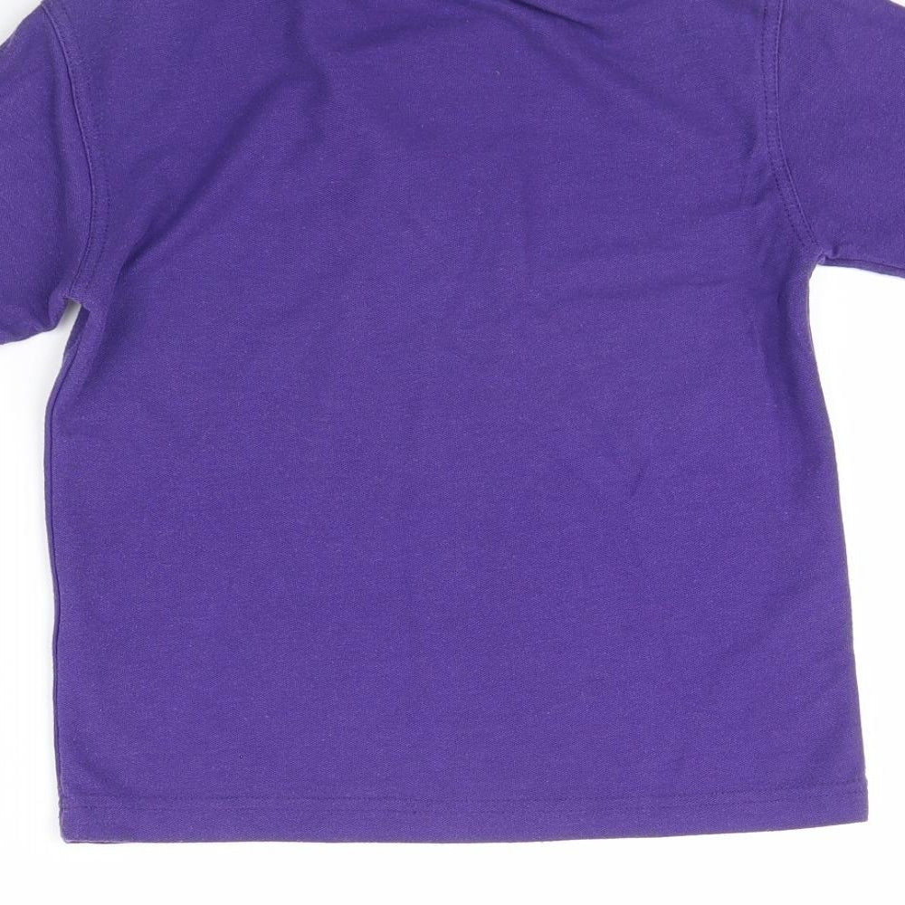 Banner Boys Purple   Basic Polo Size 7 Years  - school