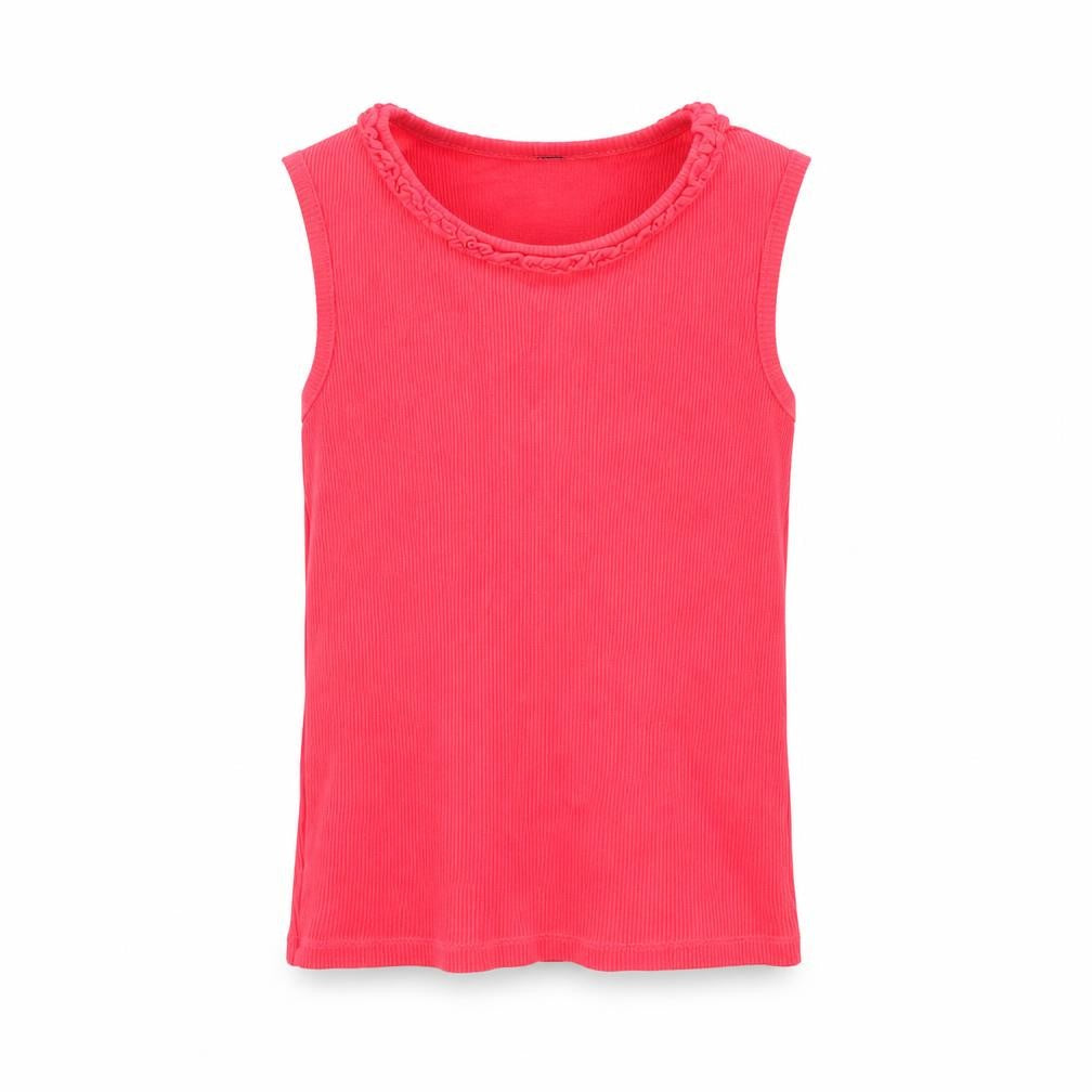 George Girls Red   Basic T-Shirt Size 5-6 Years