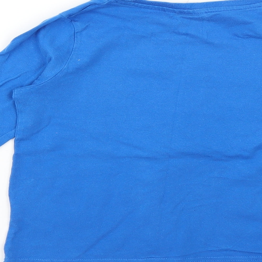 Primark Boys Blue Solid   Pyjama Top Size 5-6 Years
