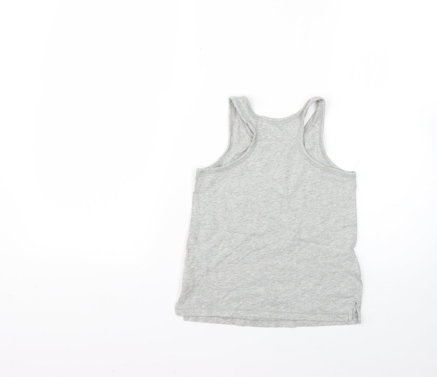 Gap Girls Grey   Basic T-Shirt Size 6-7 Years