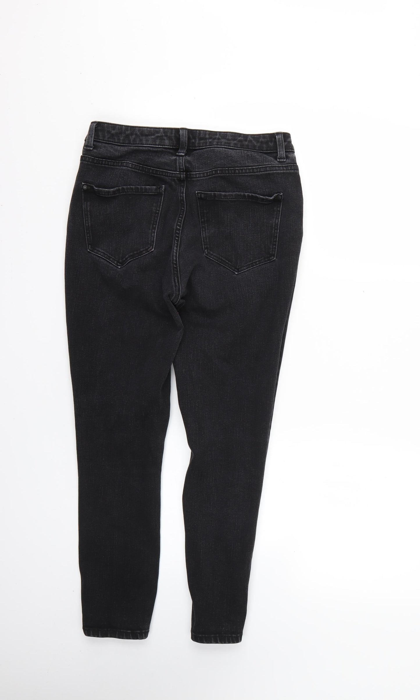 Denim & Co. Womens Black   Skinny Jeans Size 12 L24 in