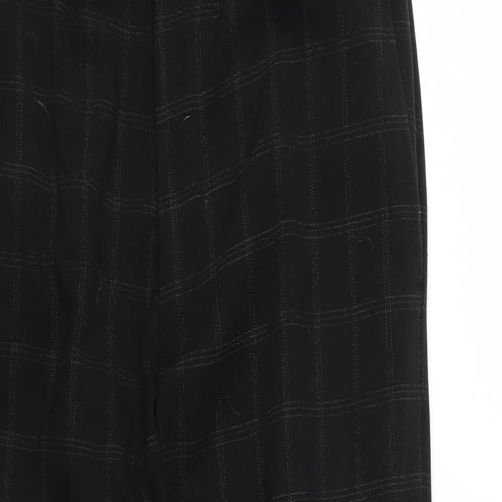 Cedar Wood State Mens Black Check  Trousers   L28 in