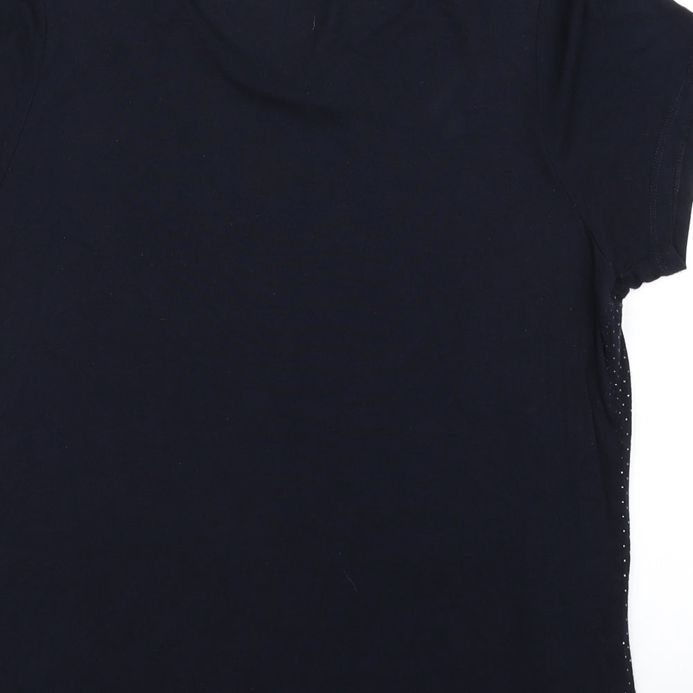 M&S Womens Blue   Basic T-Shirt Size 16
