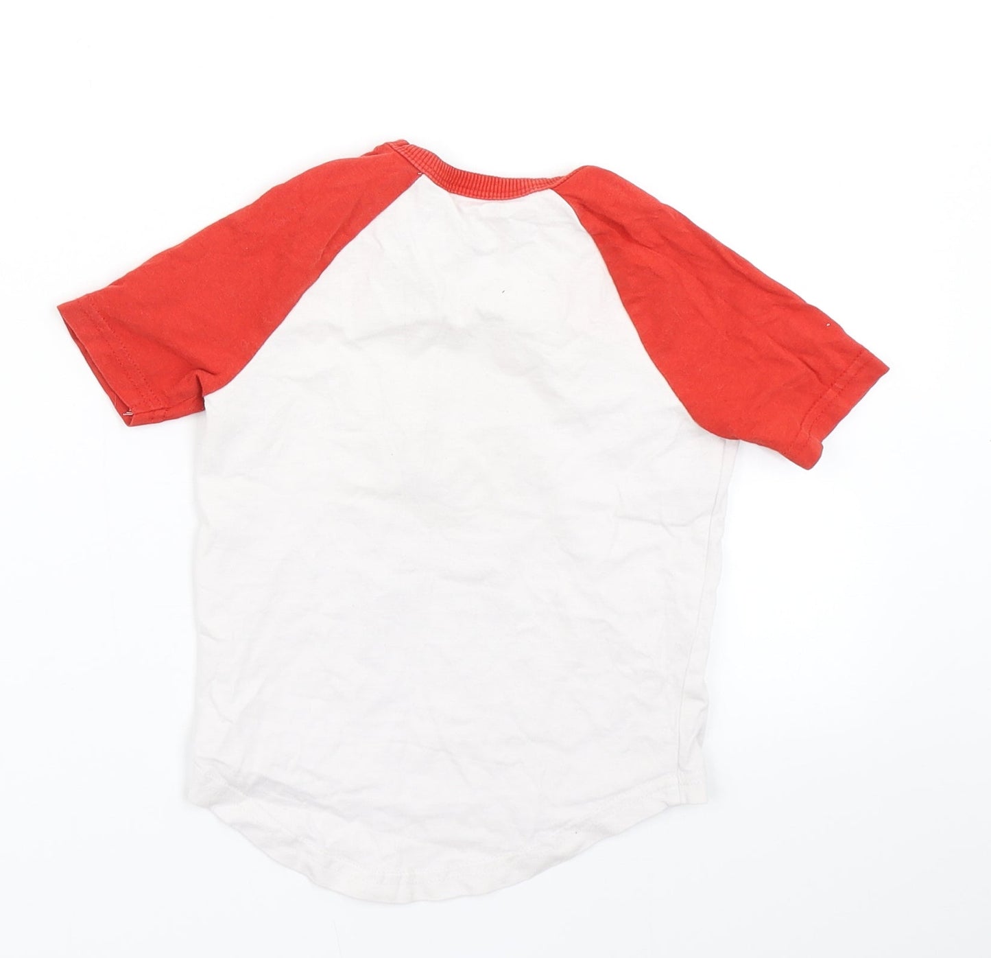 George Boys White Colourblock  Basic T-Shirt Size 18-24 Months