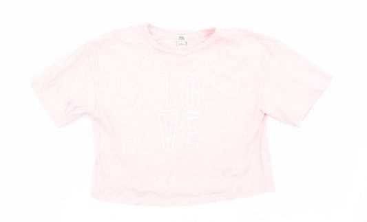 River Island Girls Pink   Basic T-Shirt Size 5-6 Years