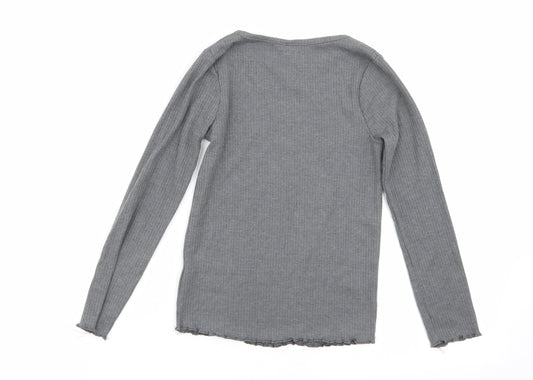TU Girls Grey   Basic T-Shirt Size 6 Years