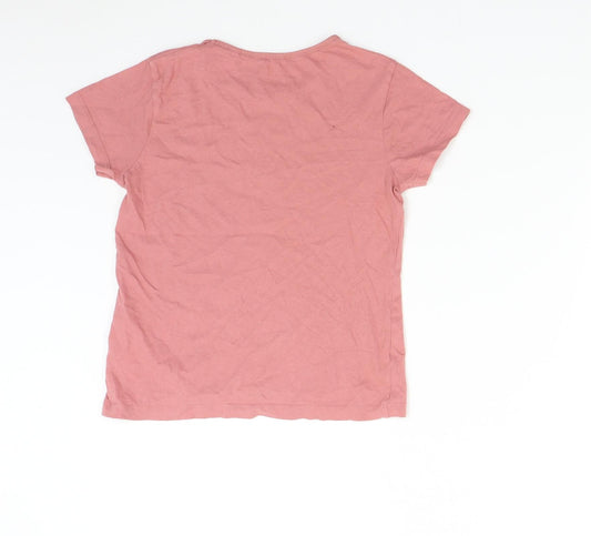Pepperts Girls Pink   Basic T-Shirt Size 9-10 Years  - California Cactus