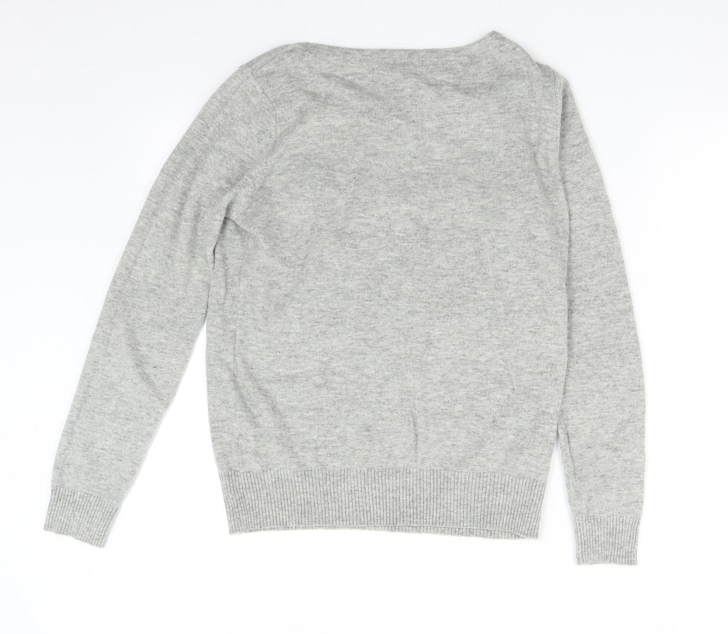 Tailya Womens Grey  Knit Pullover Jumper Size S