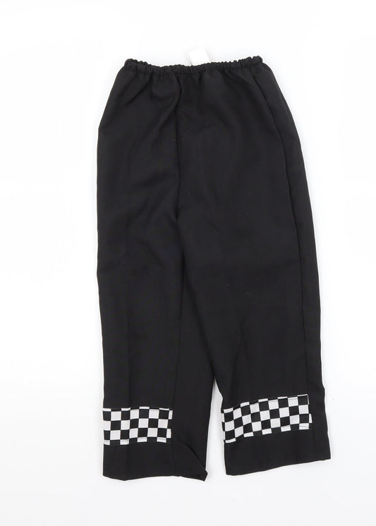 Smiffys Girls Black   Trousers Outfit/Set Size 5-6 Years
