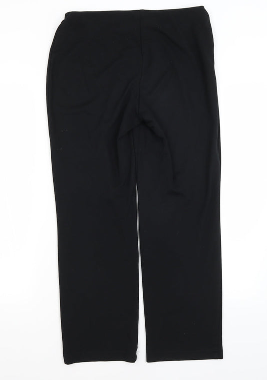 M&S Womens Black   Trousers  Size 10 L26 in