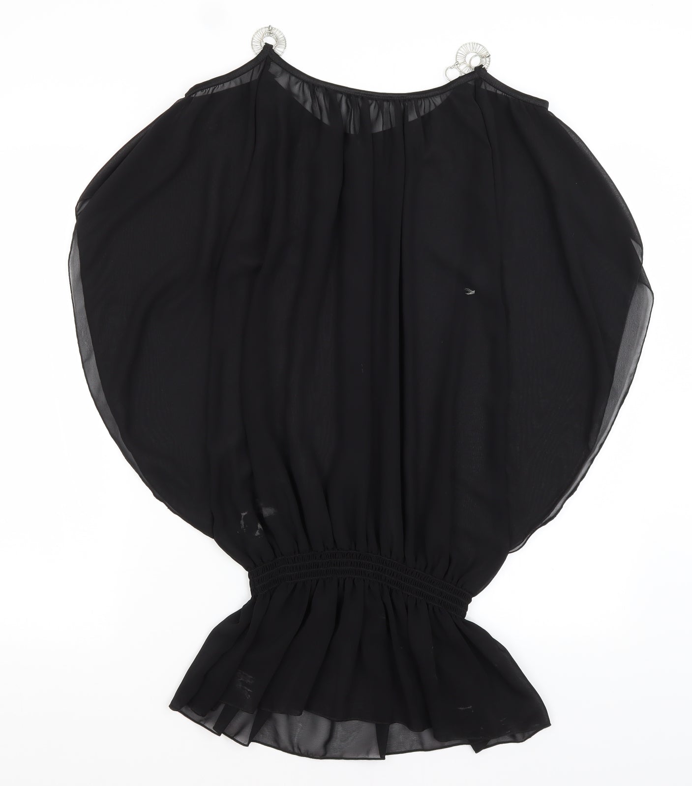 Preworn Womens Black   Tunic Blouse Size S