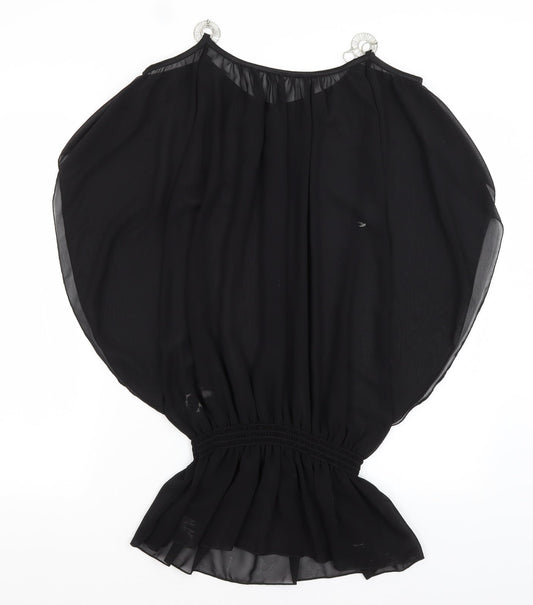 Preworn Womens Black   Tunic Blouse Size S