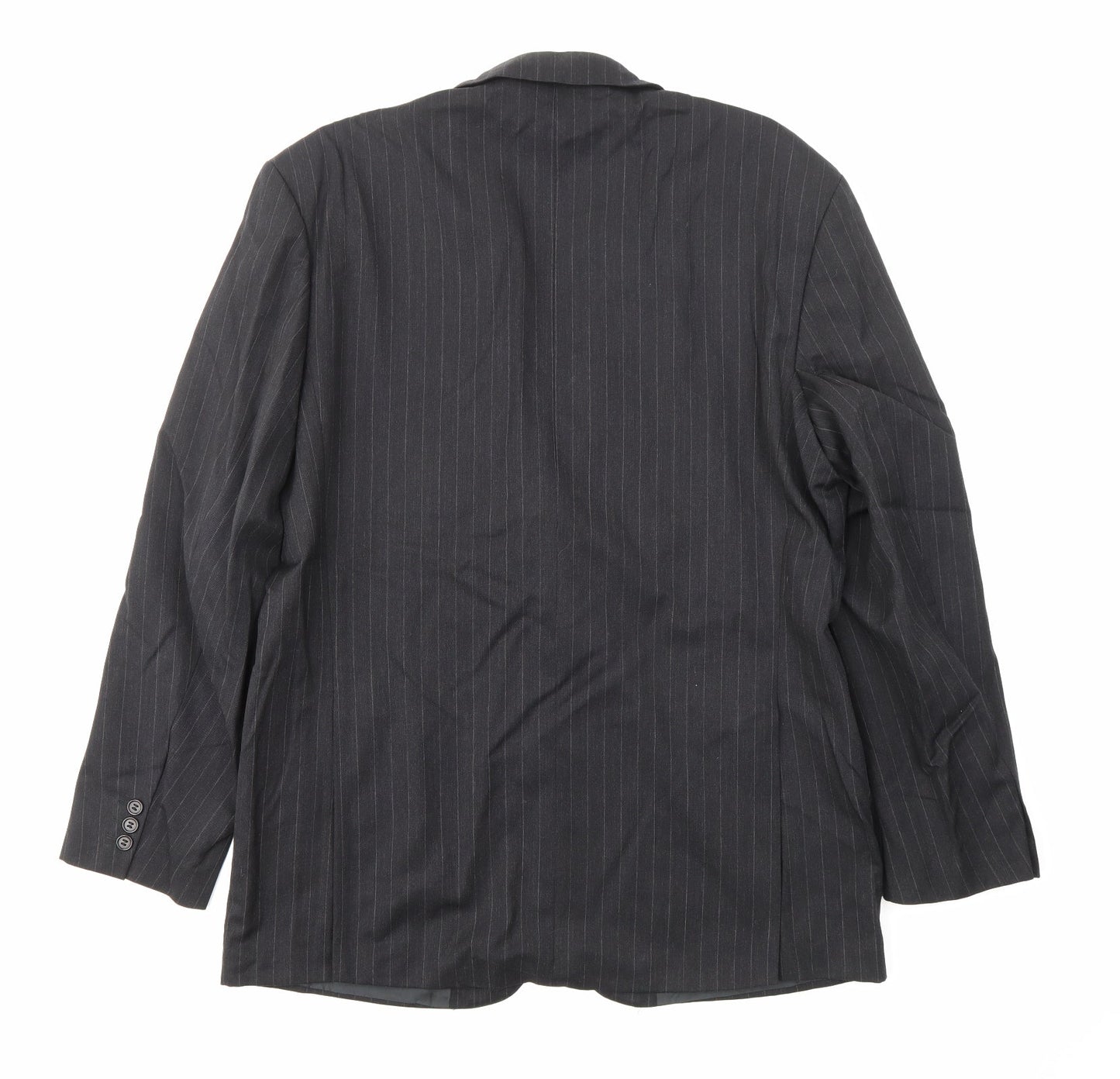 JAMES BARRY  Mens Black Striped  Jacket Blazer Size 44