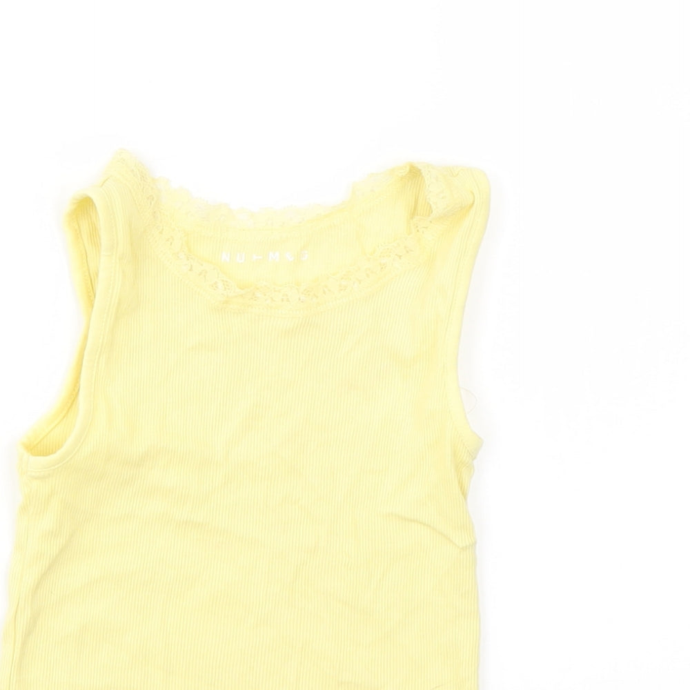 NUTMEG  Girls Yellow   Basic T-Shirt Size 4-5 Years