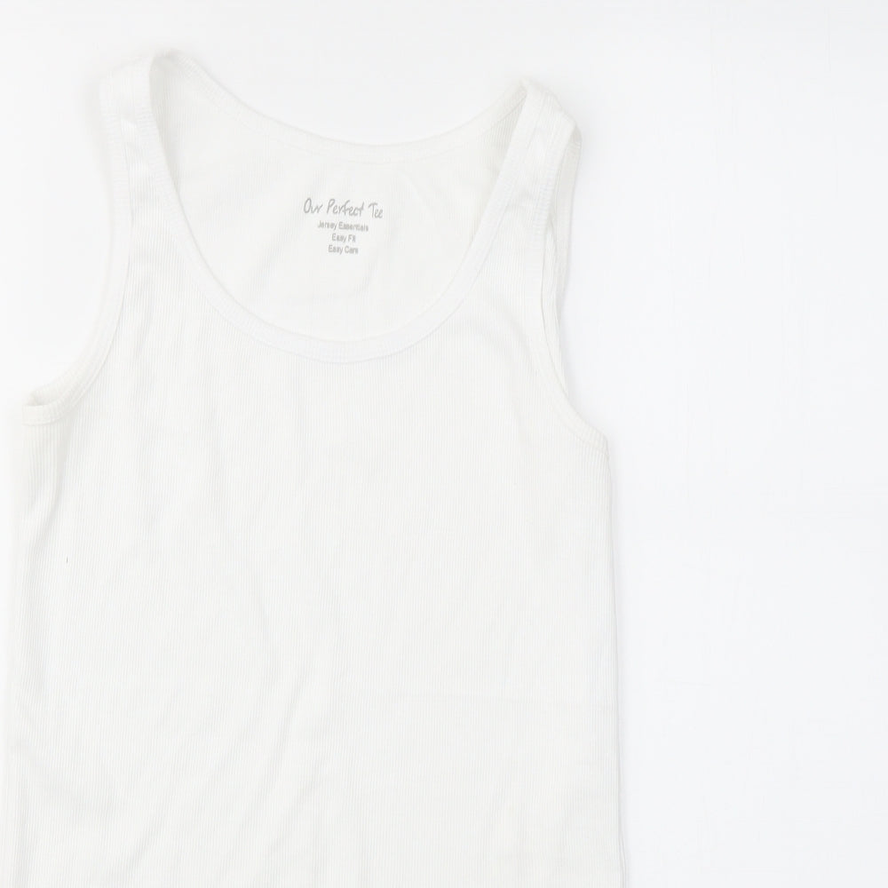 SOUTH  Womens White   Basic T-Shirt Size 14