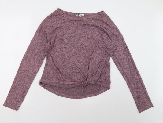moral fiber Womens Purple   Pullover Sweatshirt Size L