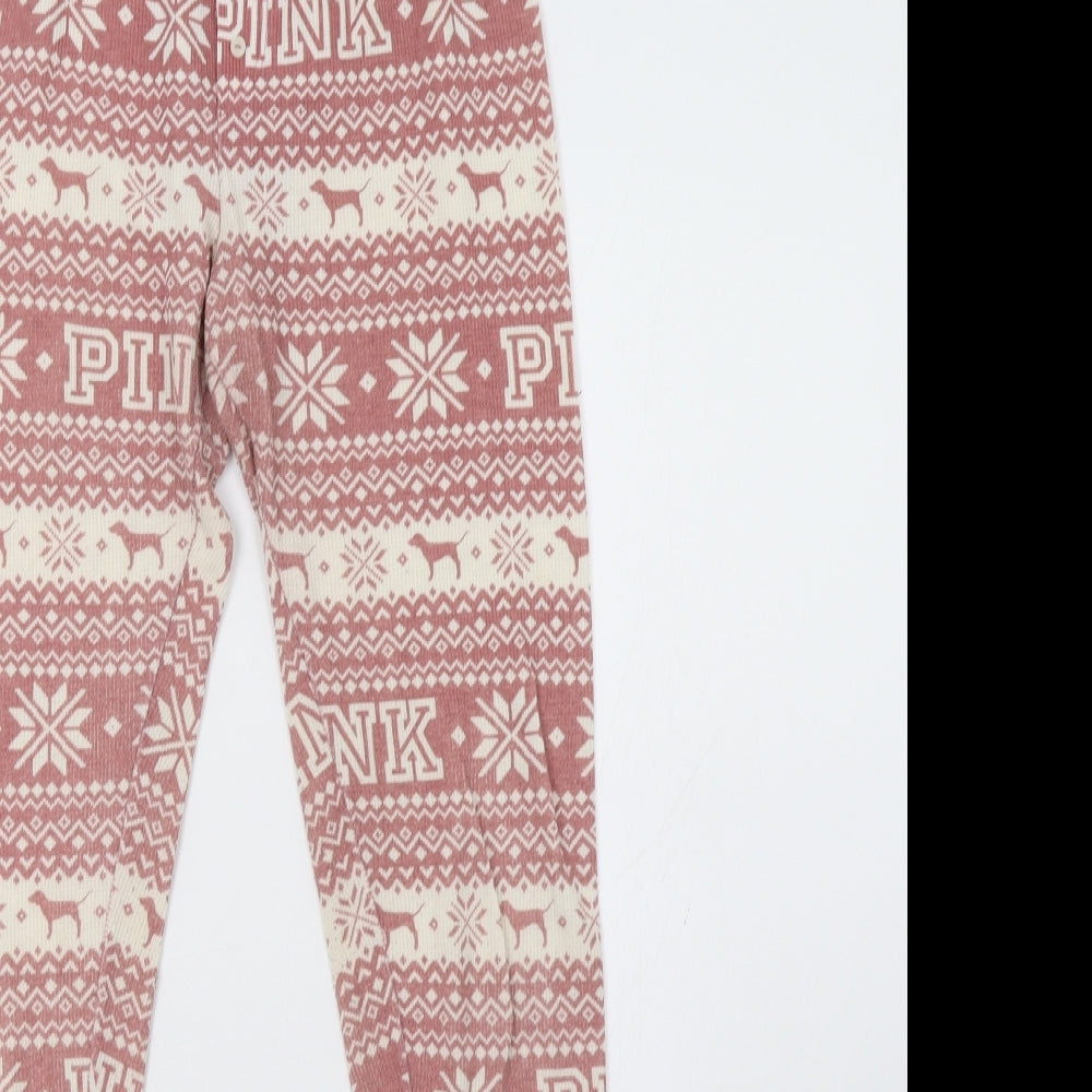 pin Womens Pink Geometric   Pyjama Pants Size S