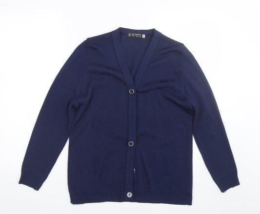 Elegant Body Womens Blue   Cardigan Jumper Size L
