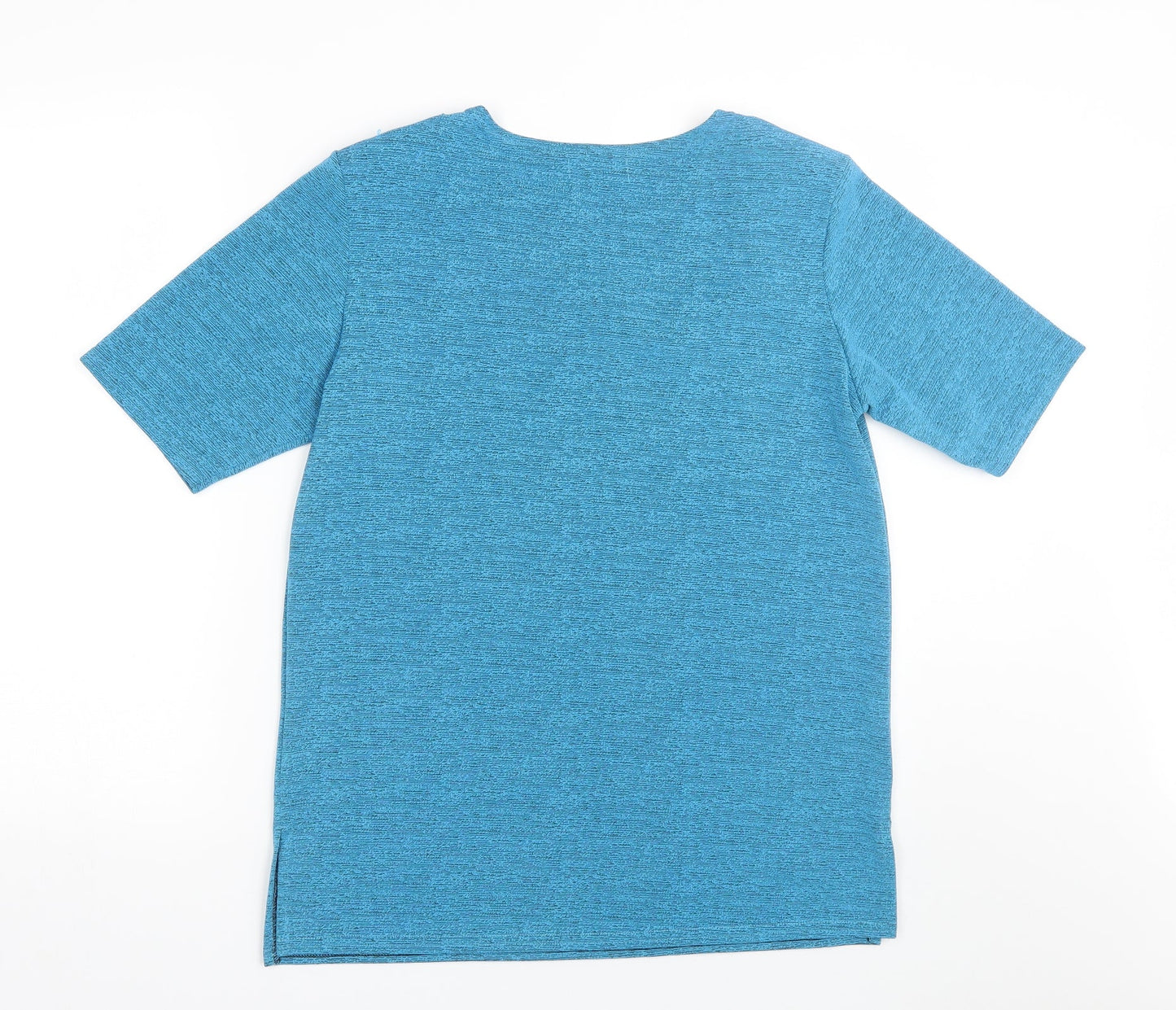 Exclusive  Womens Blue Floral  Basic T-Shirt Size L