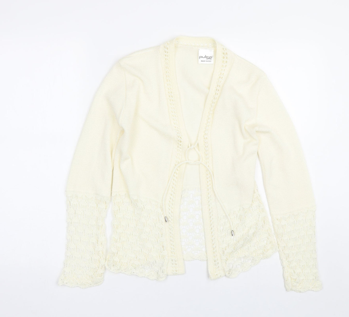 Pulse Womens Beige   Cardigan Jumper Size 10
