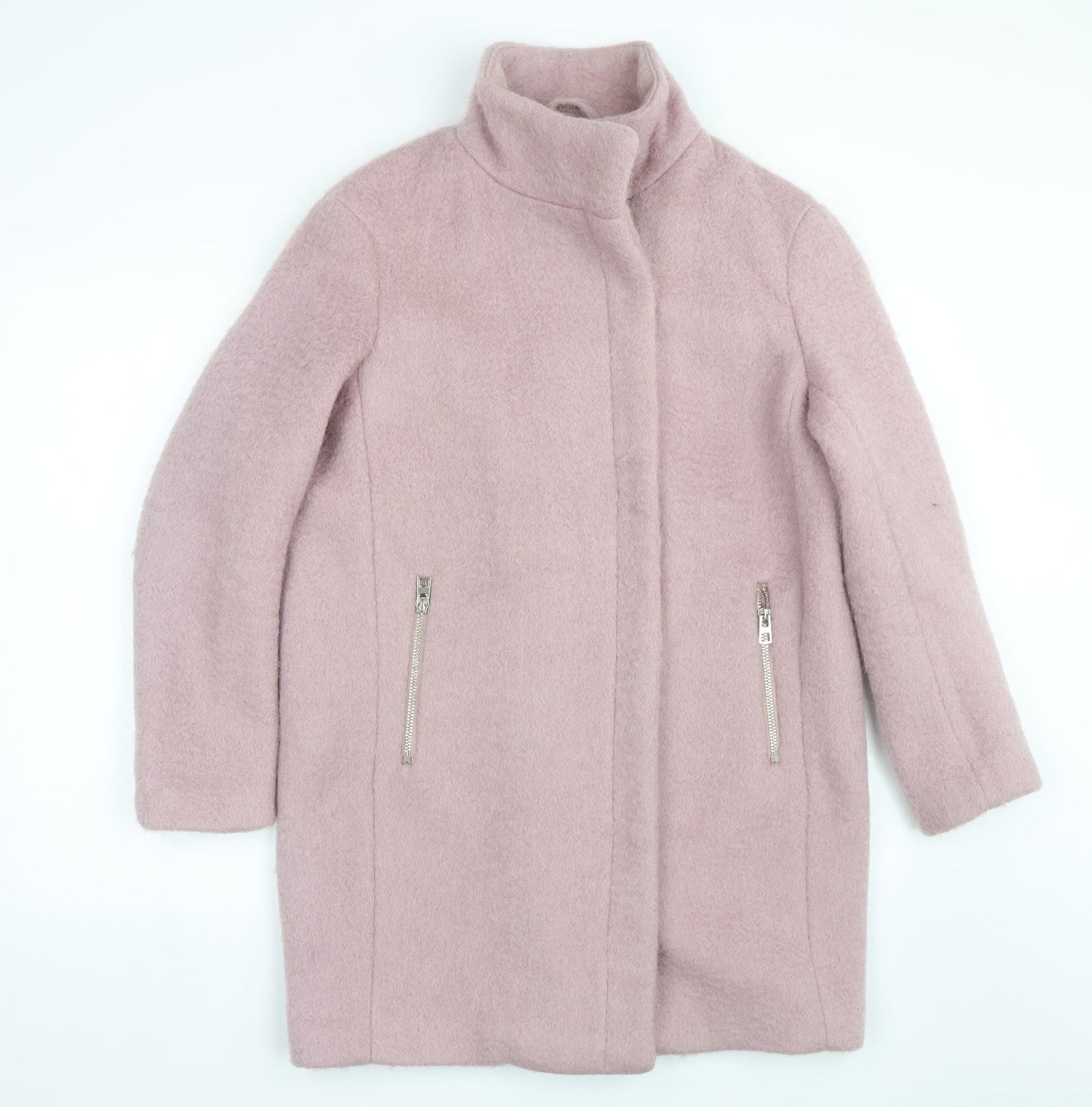H&M Womens Pink   Trench Coat Coat Size 4