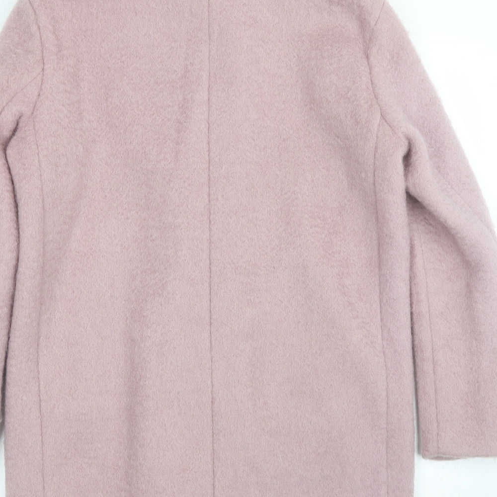 H&M Womens Pink   Trench Coat Coat Size 4
