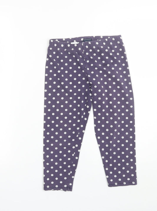 Gap Girls Purple Polka Dot  Jegging Trousers Size 10-11 Years