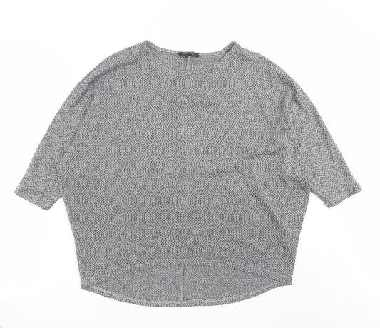 New Look Womens Grey  Knit Pullover Jumper Size M