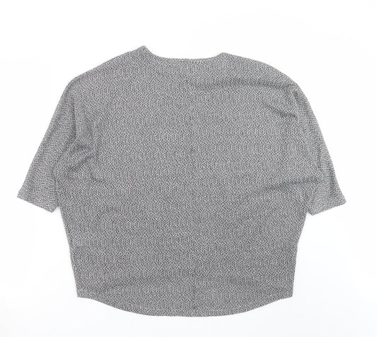 New Look Womens Grey  Knit Pullover Jumper Size M