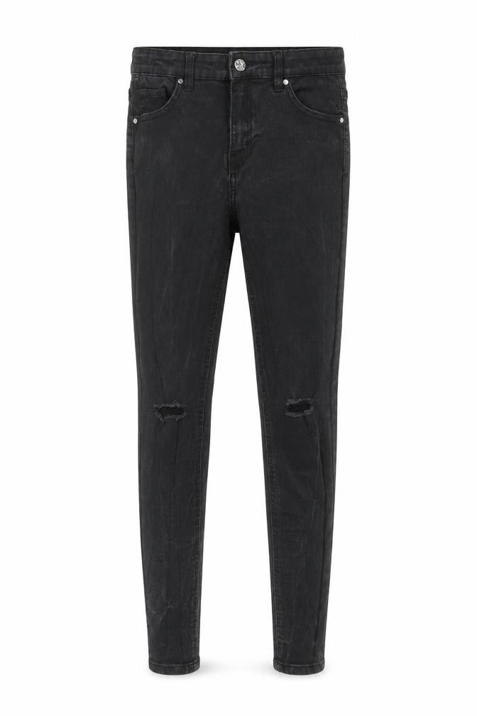 DENIM 365 Girls Black  Denim Skinny Jeans Size 12-13 Years - distressed
