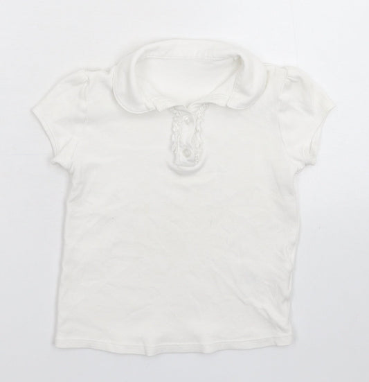 George Boys White   Basic Polo Size 6-7 Years