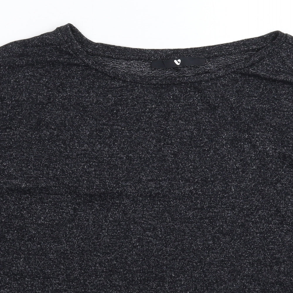 Very Womens Black  Knit Pullover Jumper Size 14
