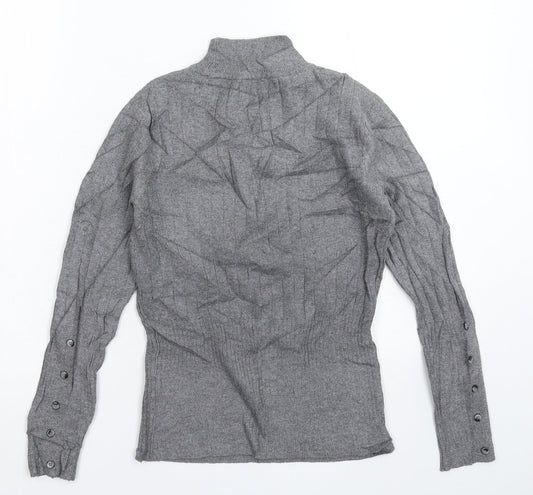 Marks and Spencer Womens Grey  Knit Pullover Jumper Size 8