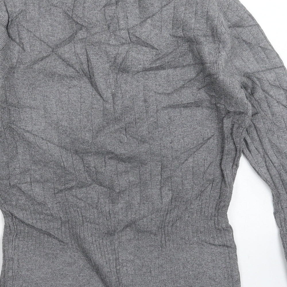 Marks and Spencer Womens Grey  Knit Pullover Jumper Size 8