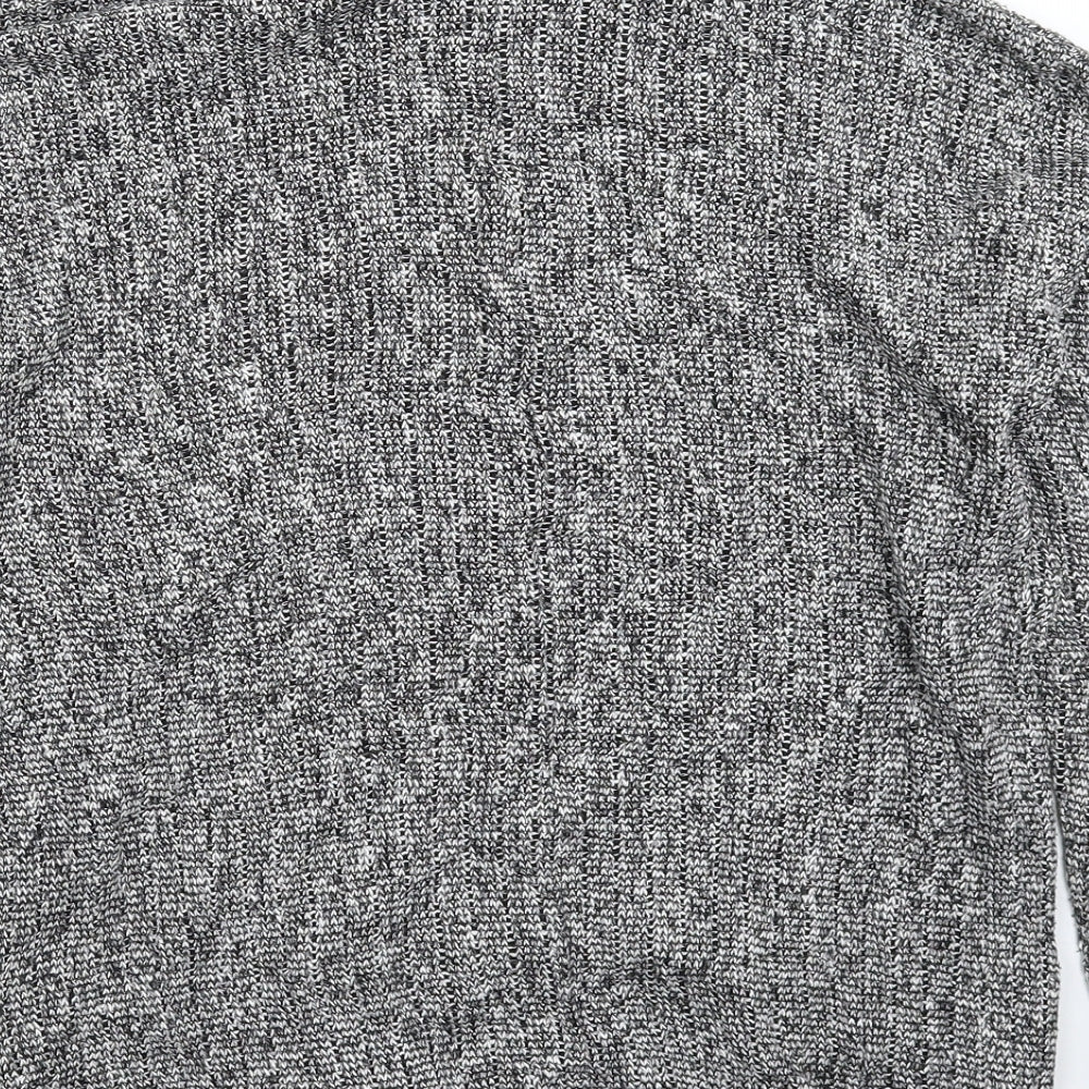 Topshop Womens Grey  Knit Pullover Jumper Size 8