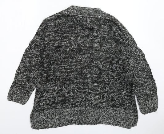 New Look Womens Grey  Knit Pullover Jumper Size S  - Oversized